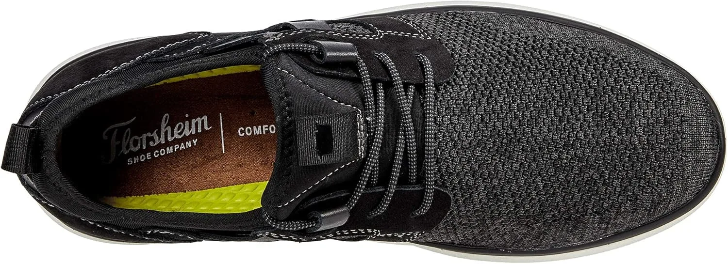 Мужские туфли Florsheim Venture Knit с гладкой поверхностью, черный — фото 2