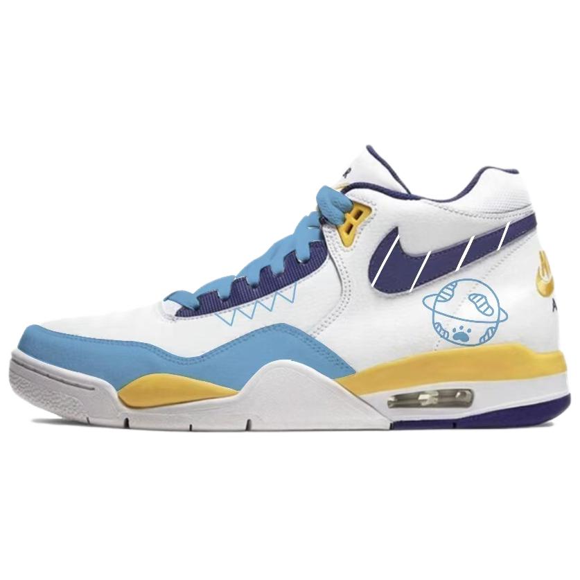 

Nike Кроссовки Flight Legacy Mid top Vintage Basketball Shoes мужские белые