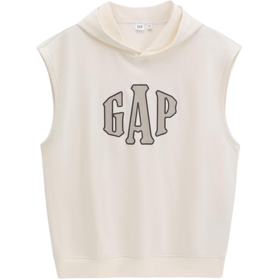Толстовка унисекс с капюшоном, средней плотности ткани, другие GAP, светлый серый — фото 3