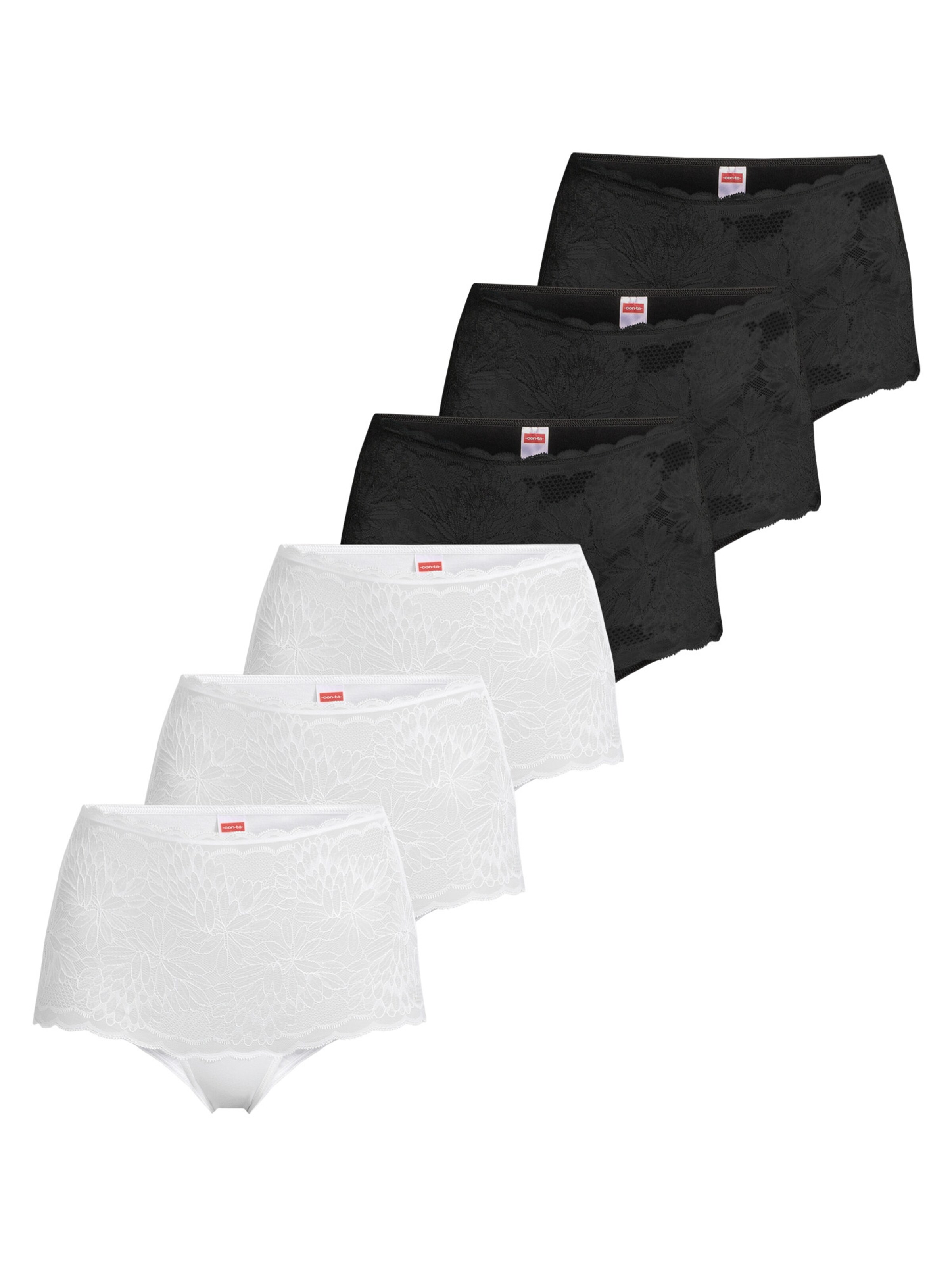 

CON-TA Трусы Boyshorts 'Modal' в крапчатом черном цвете