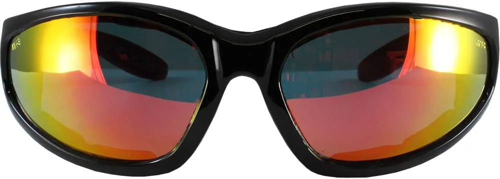 

Защитные солнцезащитные очки Global Vision Hercules Plus, 2 пары, черная оправа, линзы G Tech с красным зеркальным покрытием + прозрачные линзы, Clear and Red Mirror