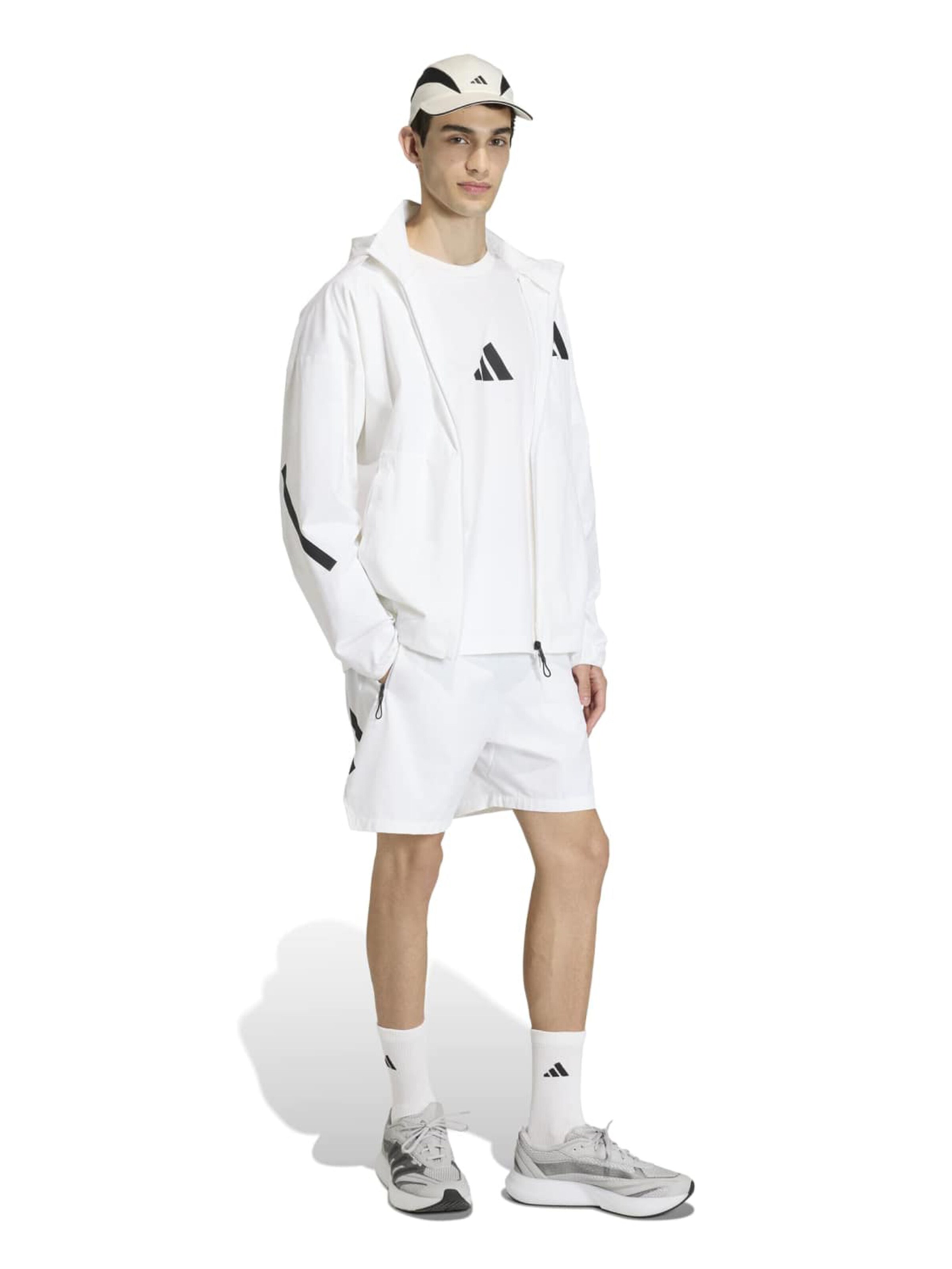 Adidas Sportswear Тренировочная куртка в белом цвете — фото 3