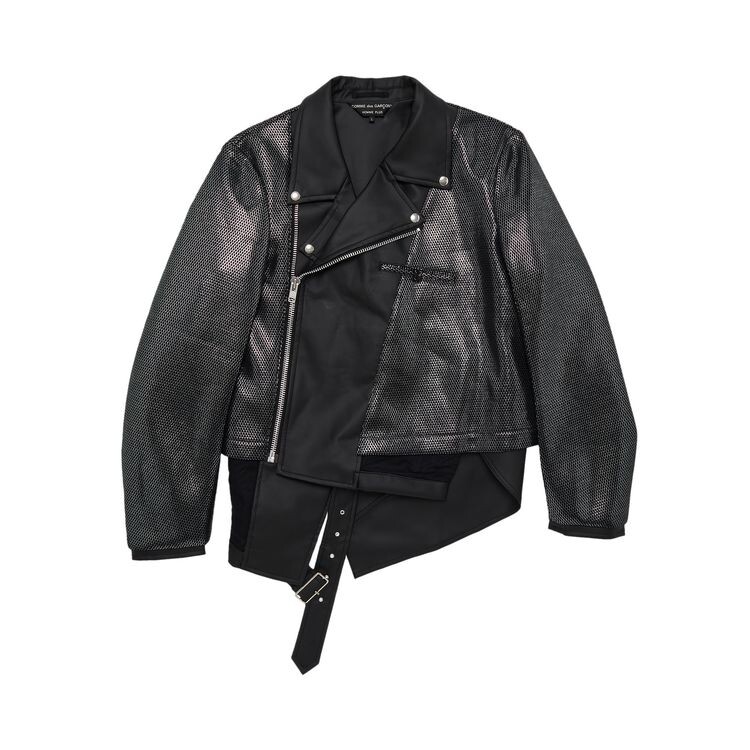 

Куртка Comme des Garçons Homme Plus Leather Jacket Black, черный