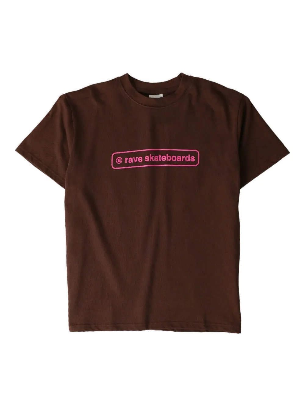 

Хлопковая футболка с логотипом RAVE SKATEBOARDS, коричневый