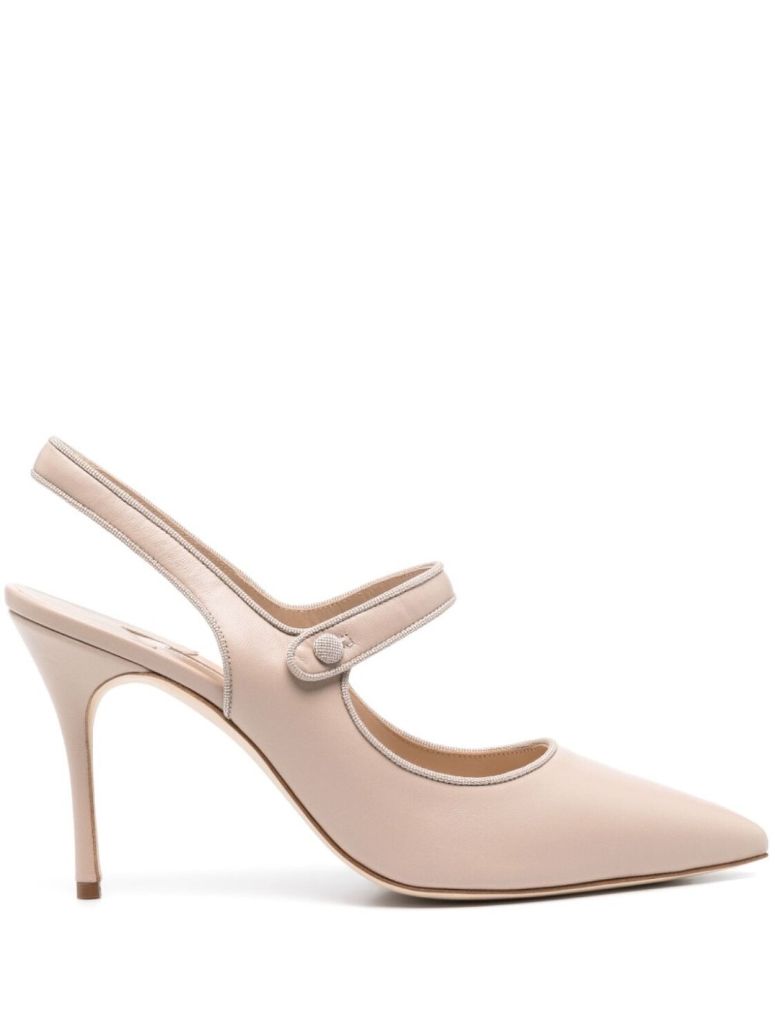 

90-мм туфли Campari Manolo Blahnik, нейтральный цвет