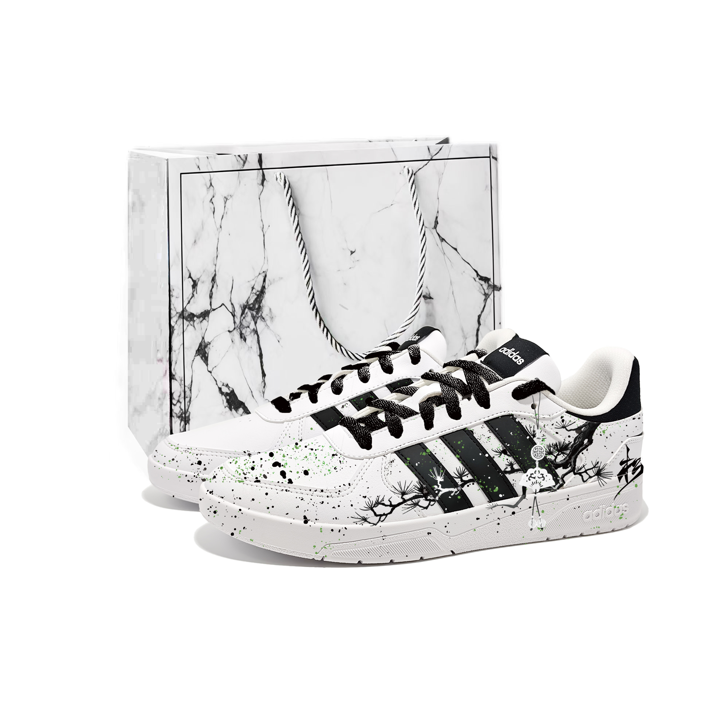 Adidas Neo Кроссовки Courtbeat для скейтбординга мужские низкие черные — фото 3