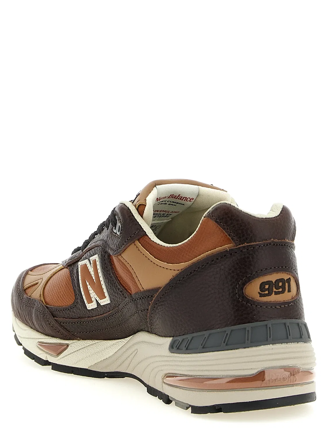 Кроссовки «Сделано в Великобритании 991v1» NEW BALANCE, коричневый — фото 3