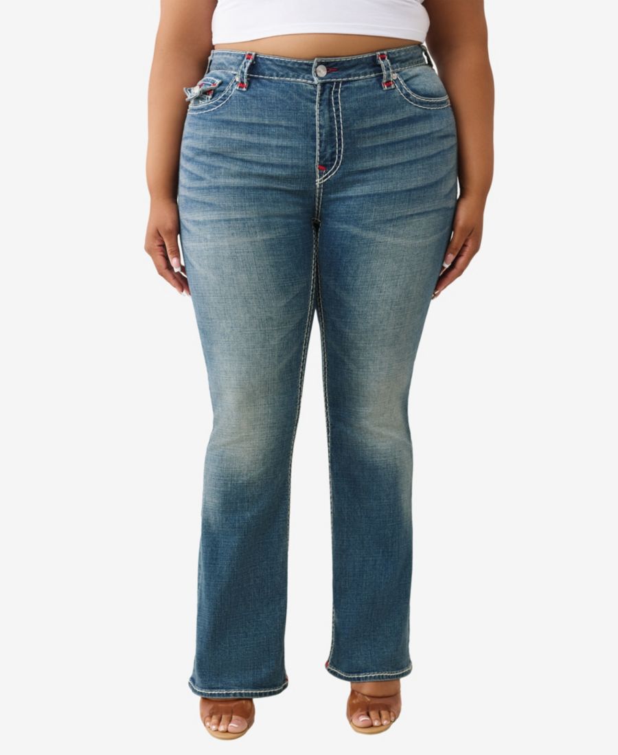 

Джинсы Becca Bootcut Super T больших размеров True Religion, Orchid Breeze