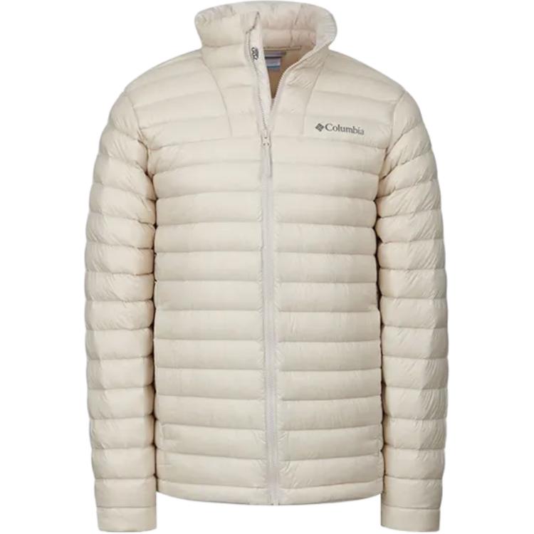 

Мужская пуховая куртка с воротником-стойкой, средней высоты Columbia, айвори