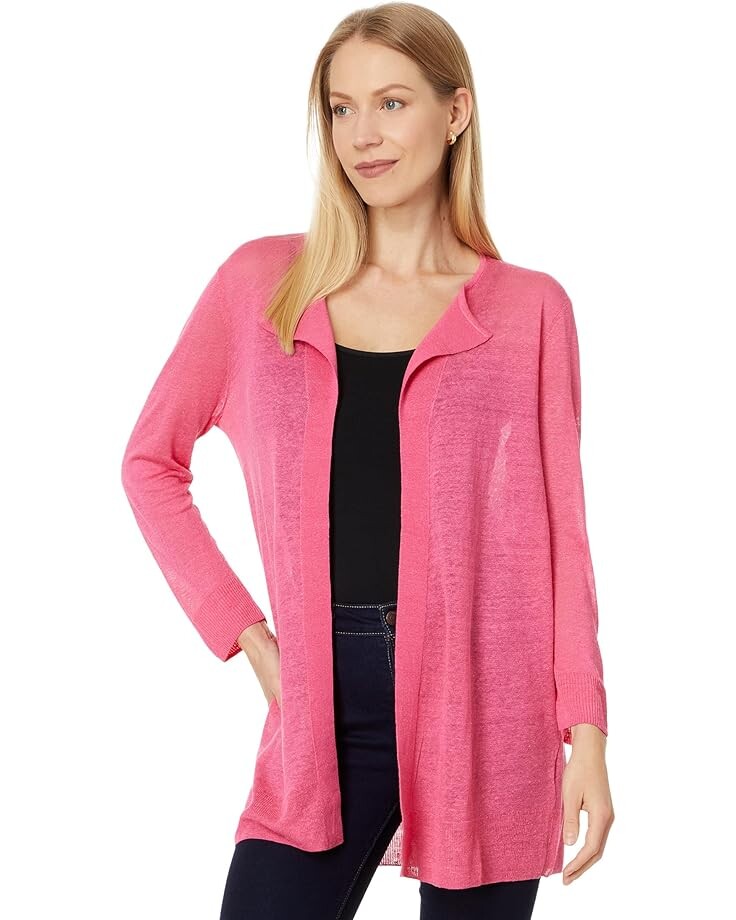 

Свитер NIC+ZOE Featherweight Flyaway Cardigan, цвет Wild Pink