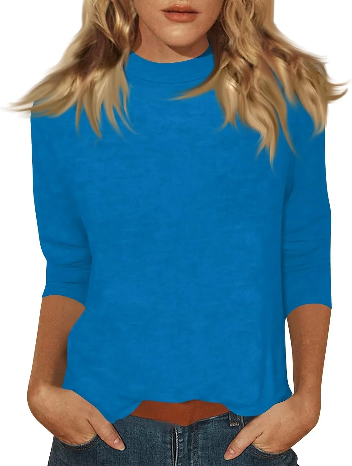 

Женская футболка с 3/4 рукавом и круглым вырезом FlekmanArt