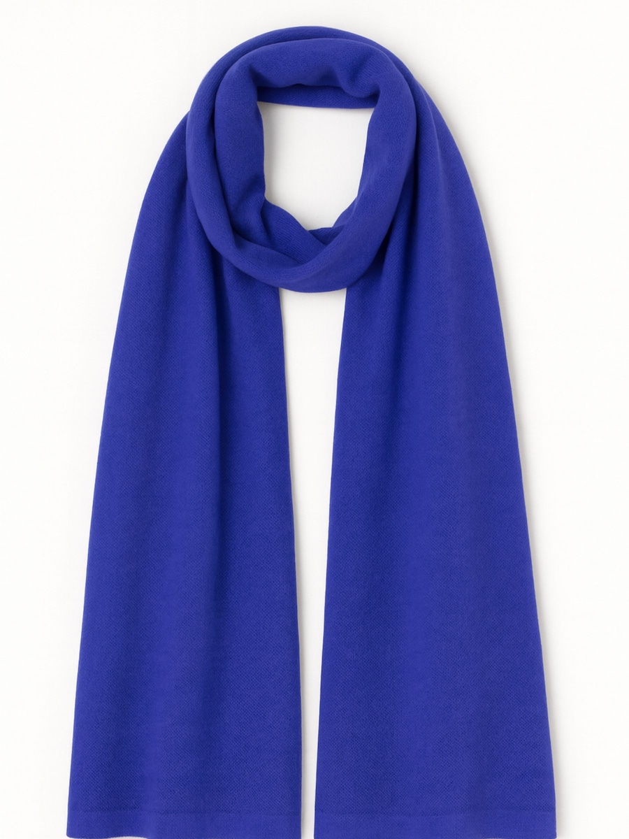 

Шарф KOPYTO MANUL - Großer Breiter Schal aus 100% Merinowolle RWS, Royal Blue