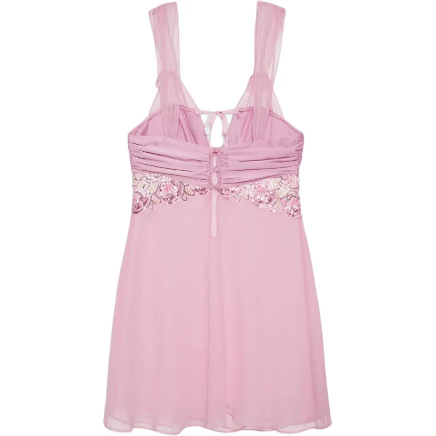 Victoria's Secret Doreen Slip Dress Nightgown Women's Pink — фото 3