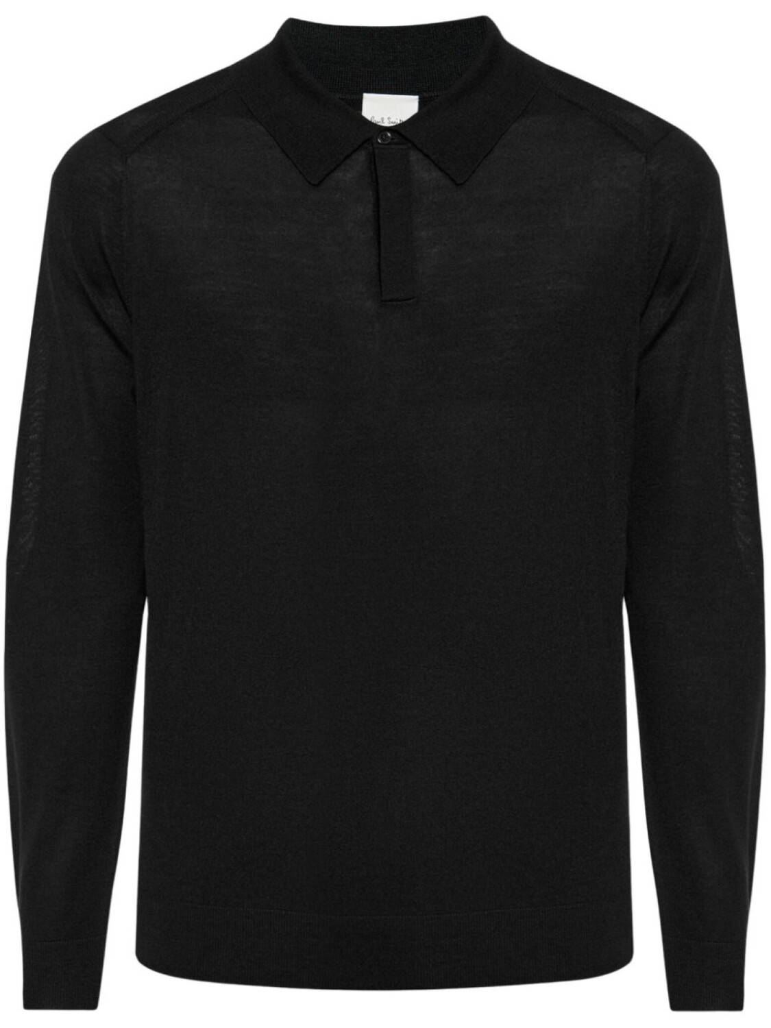 

Рубашка-поло Paul Smith из мериносовой шерсти, черный