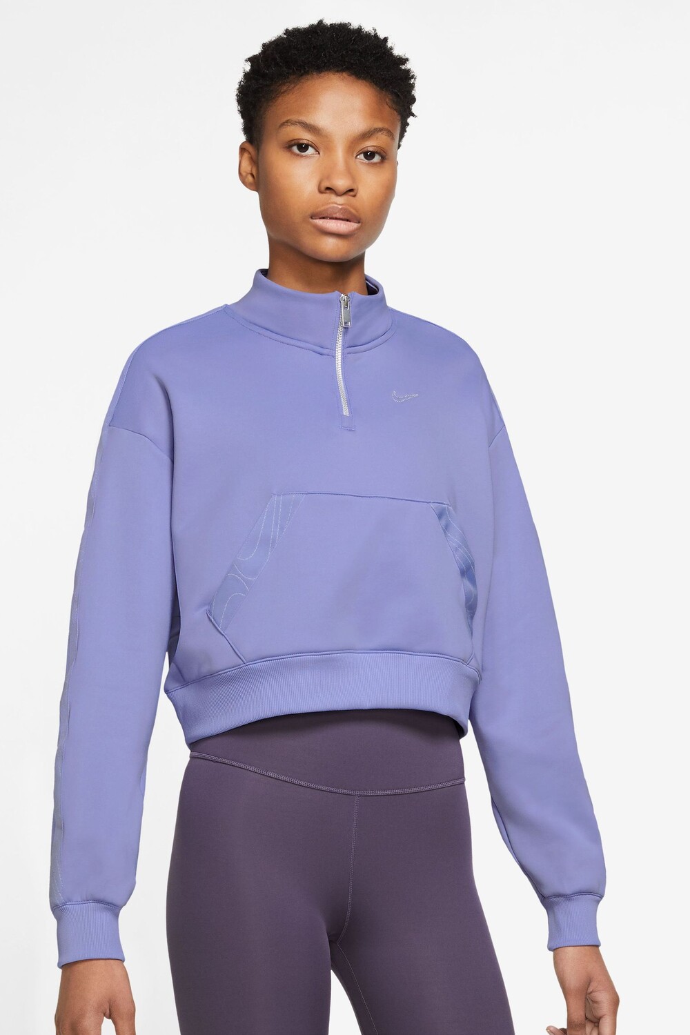 

Therma-Fit с короткой молнией Nike, фиолетовый