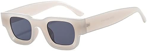 

Женские очки с маленькими поляризационными линзами, задняя часть мужских солнцезащитных очков в стиле ретро-панк с защитой от ультрафиолета UV400 MTZJH, White(unpolarized)