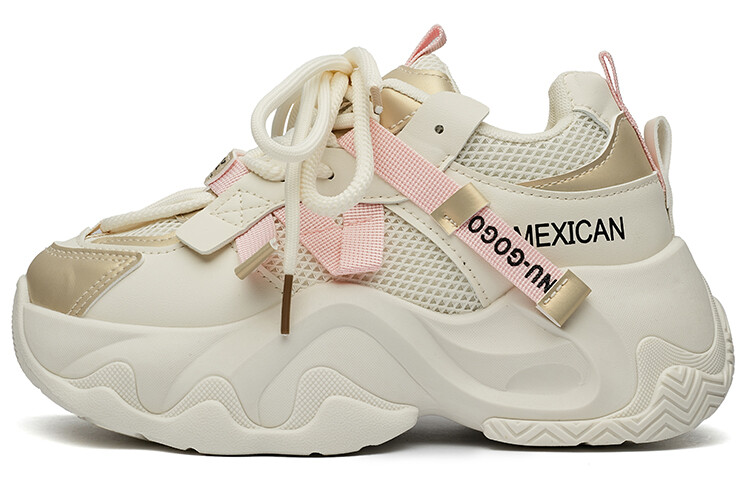 

Кроссовки MEXICAN Chunky Sneakers Women's Low-top, бежевый