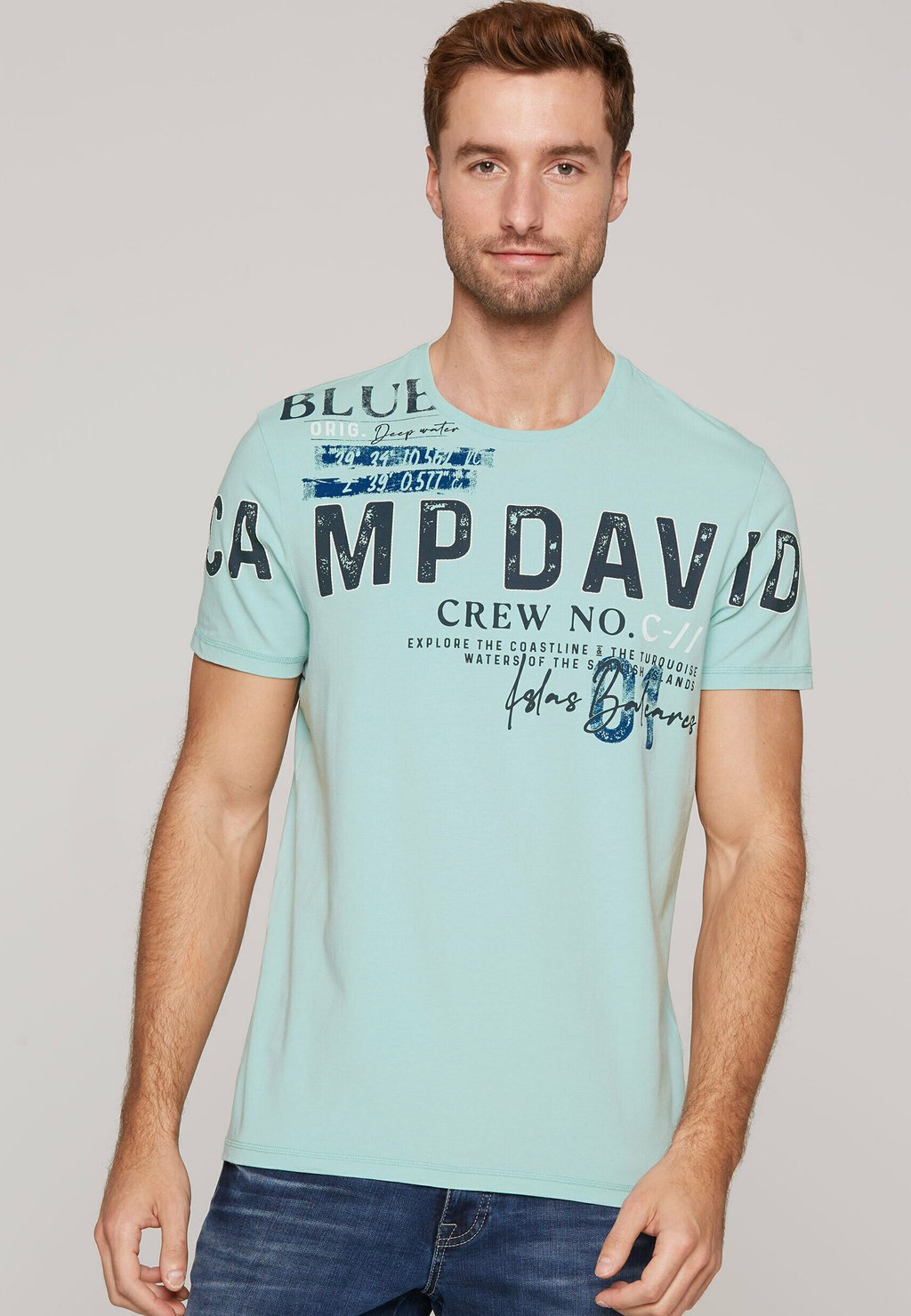 

Футболка с принтом Camp David, мятный