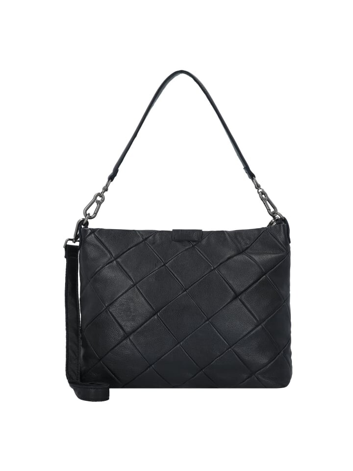 

Наплечная сумка FREDs BRUDER Check my Bag Schultertasche Leder 35 cm, черный
