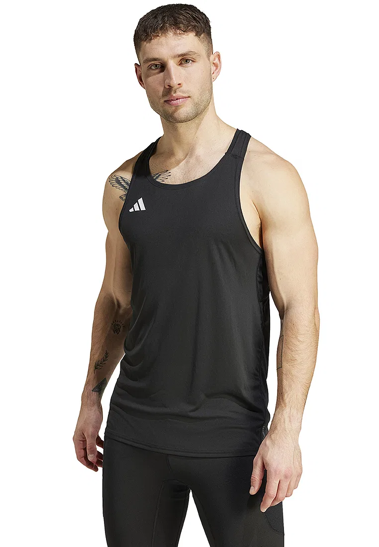 Майка беговая Adizero Essentials, Adidas, черный