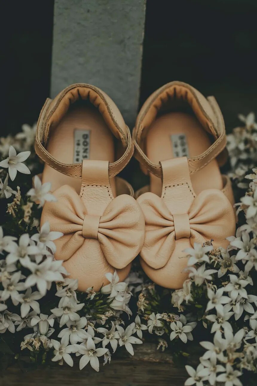 

Детские кожаные балетки Meau Shoes Donsje, розовый