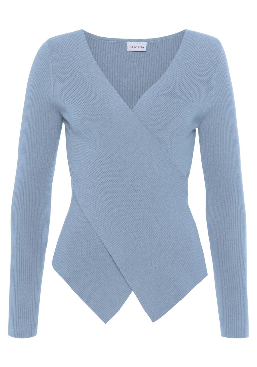 

Тонкий вязаный свитер LASCANA Sweater, светло-синий