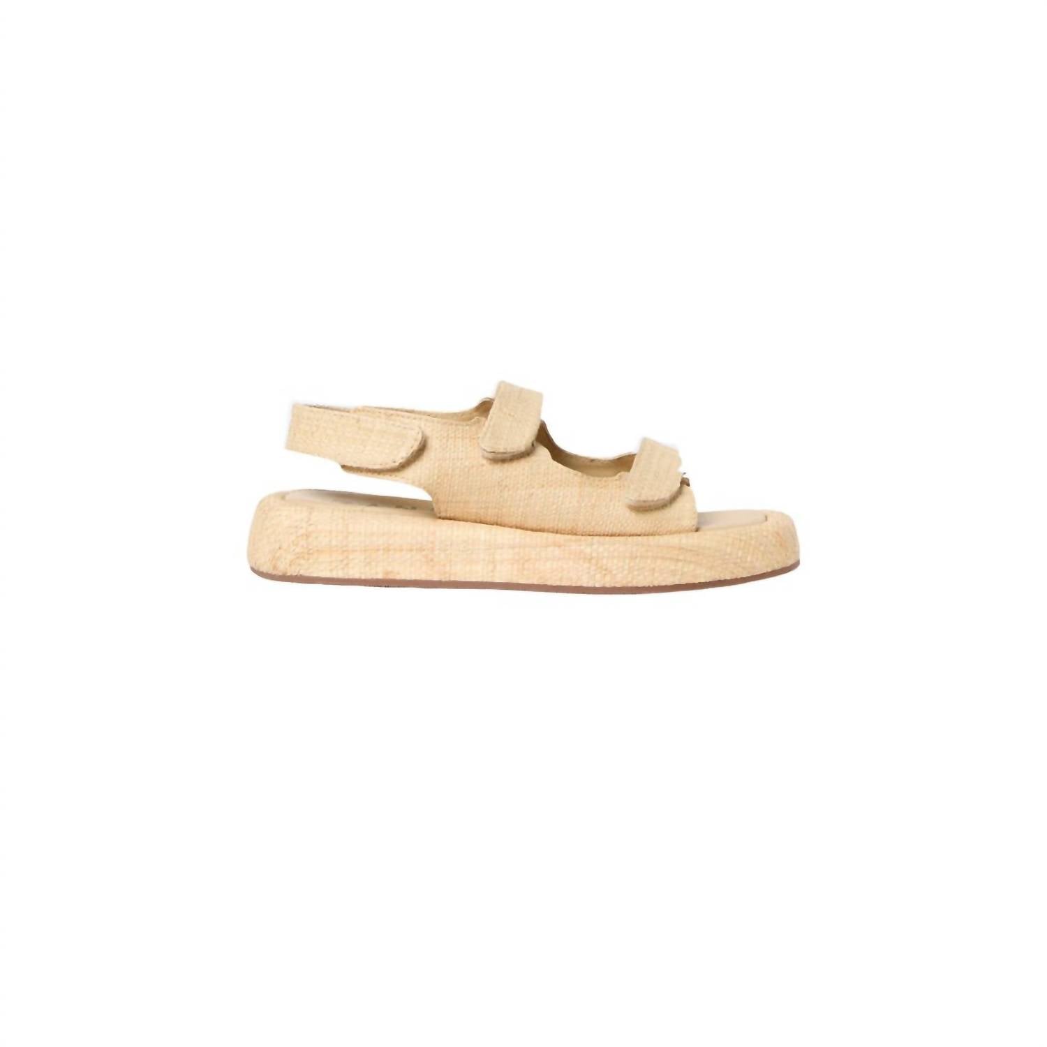 Женские сандалии Blaise на платформе из натурального рафии Loeffler Randall