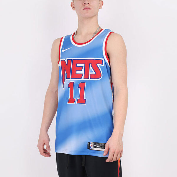 Майка Nike NBA Kyrie Irving Brooklyn Nets HWC Edition Basketball Jersey For Men Blue, синий — фото 4