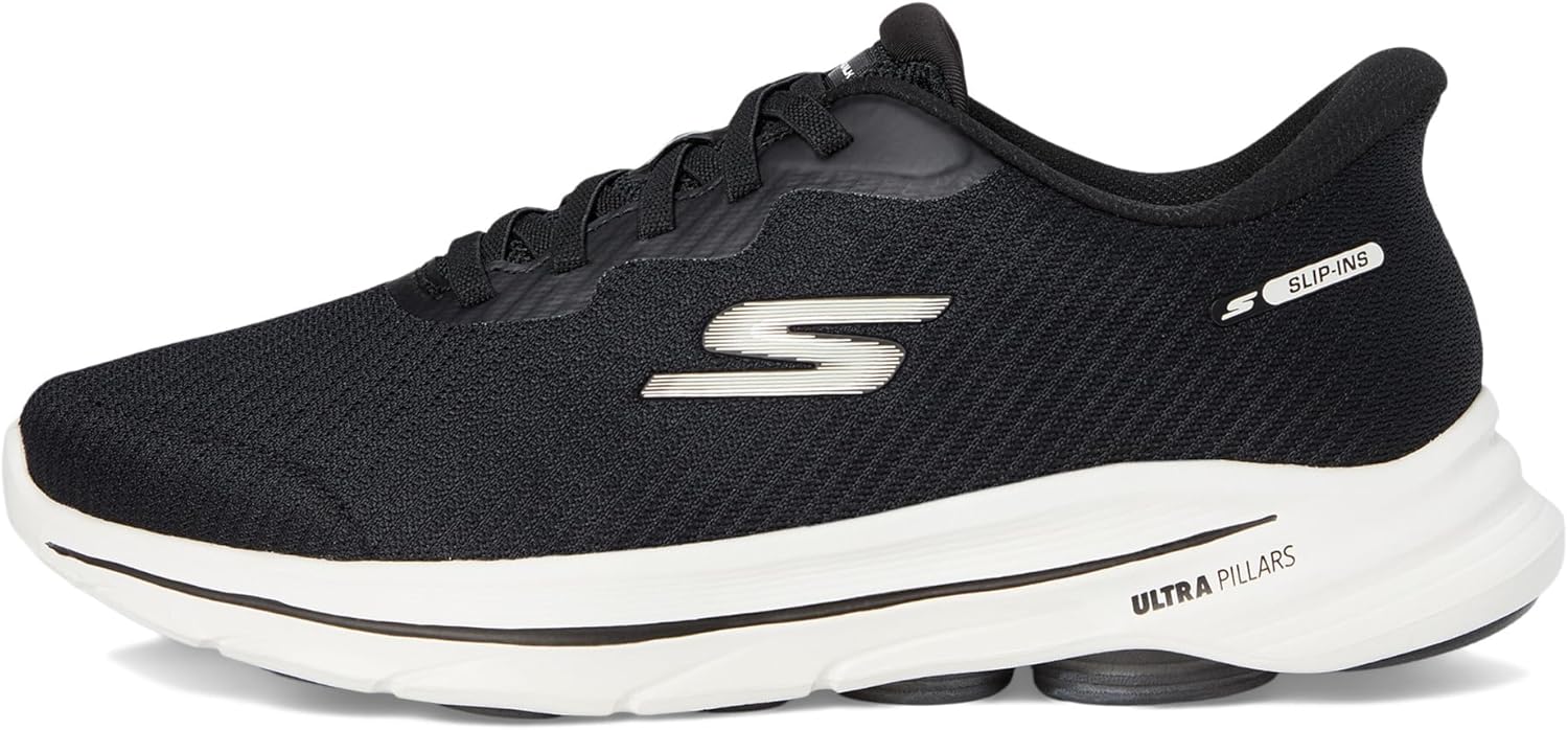 Мужские кроссовки Skechers Go Walk 8 Pate без застежек, белый/черный — фото 4