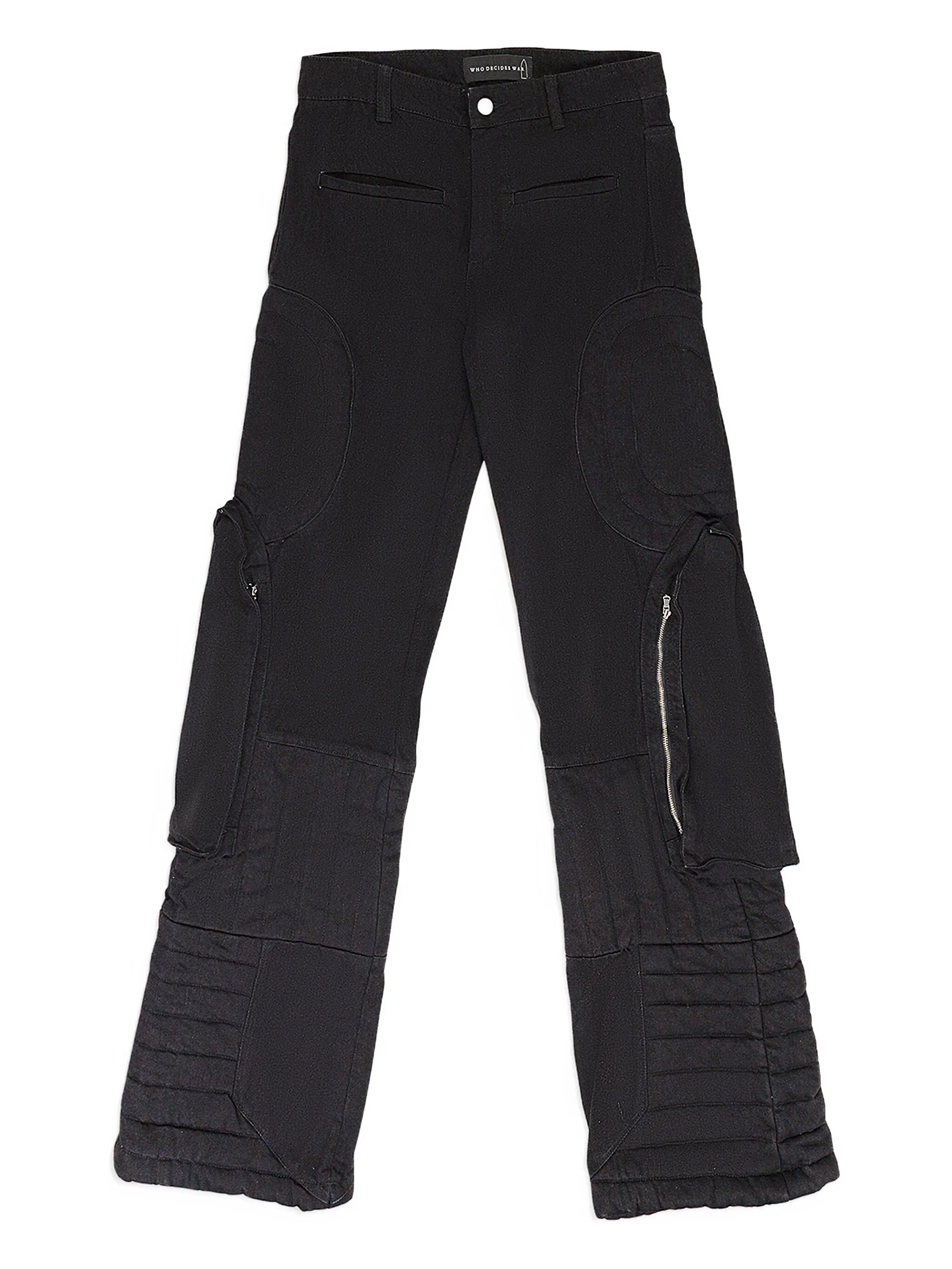 

Джинсы со вставками Who Decides War, черный