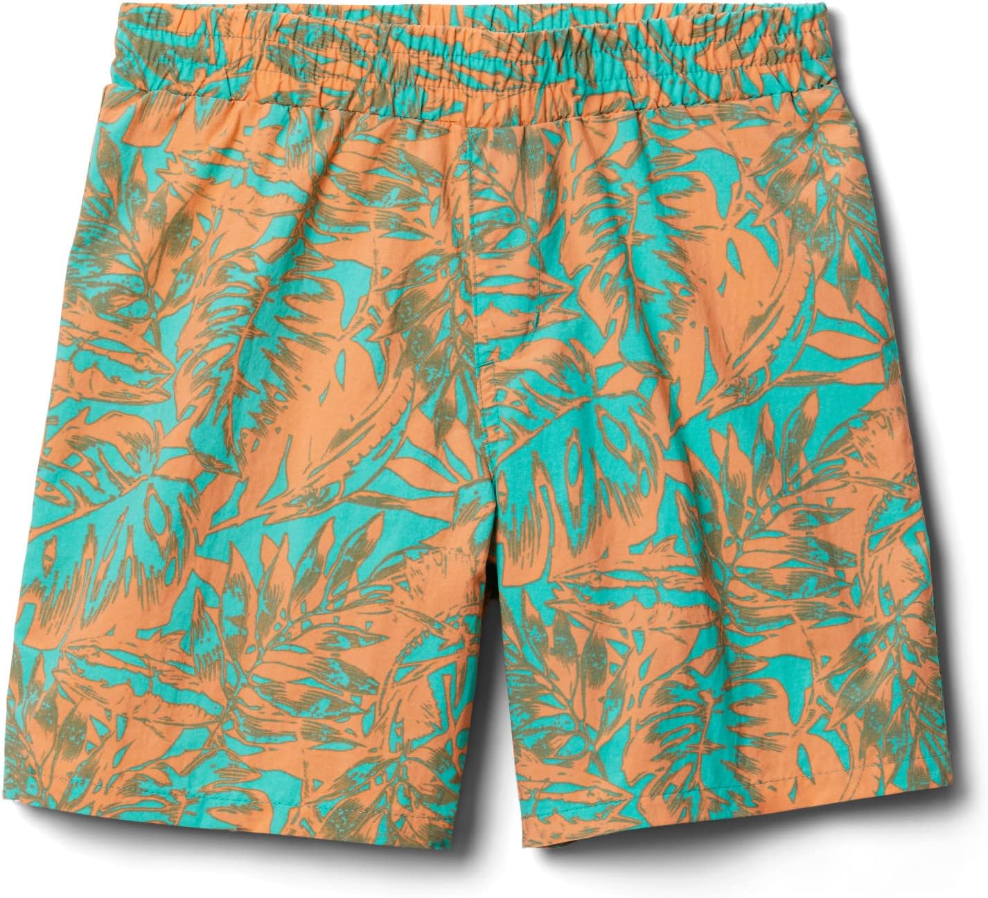 Columbia Unisex-Child Super Backcast шорты, Electric Turquoise Hawaiian Throwback