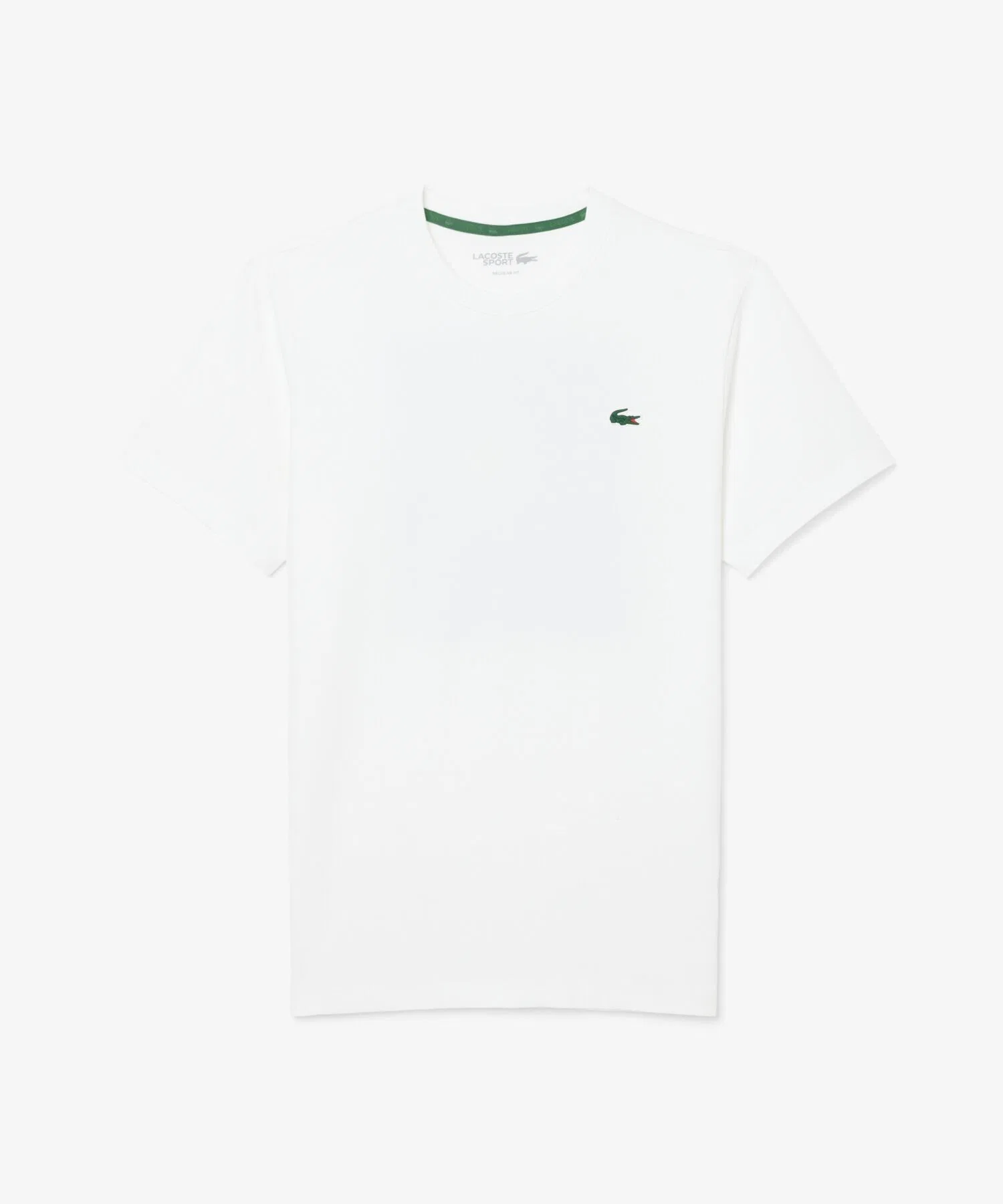 Футболка мужская Lacoste с принтом на спине, хлопок и полиэстер, белый — фото 3