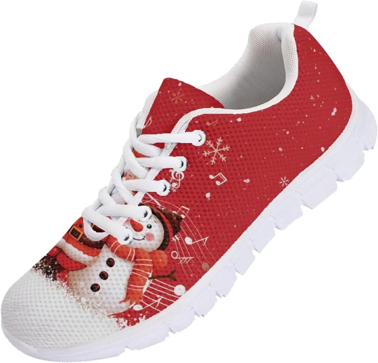 

Мужские кроссовки Funnydude Funny Print для бега, легкие, дышащие, теннисные, зимние спортивные кроссовки, Santa Claus