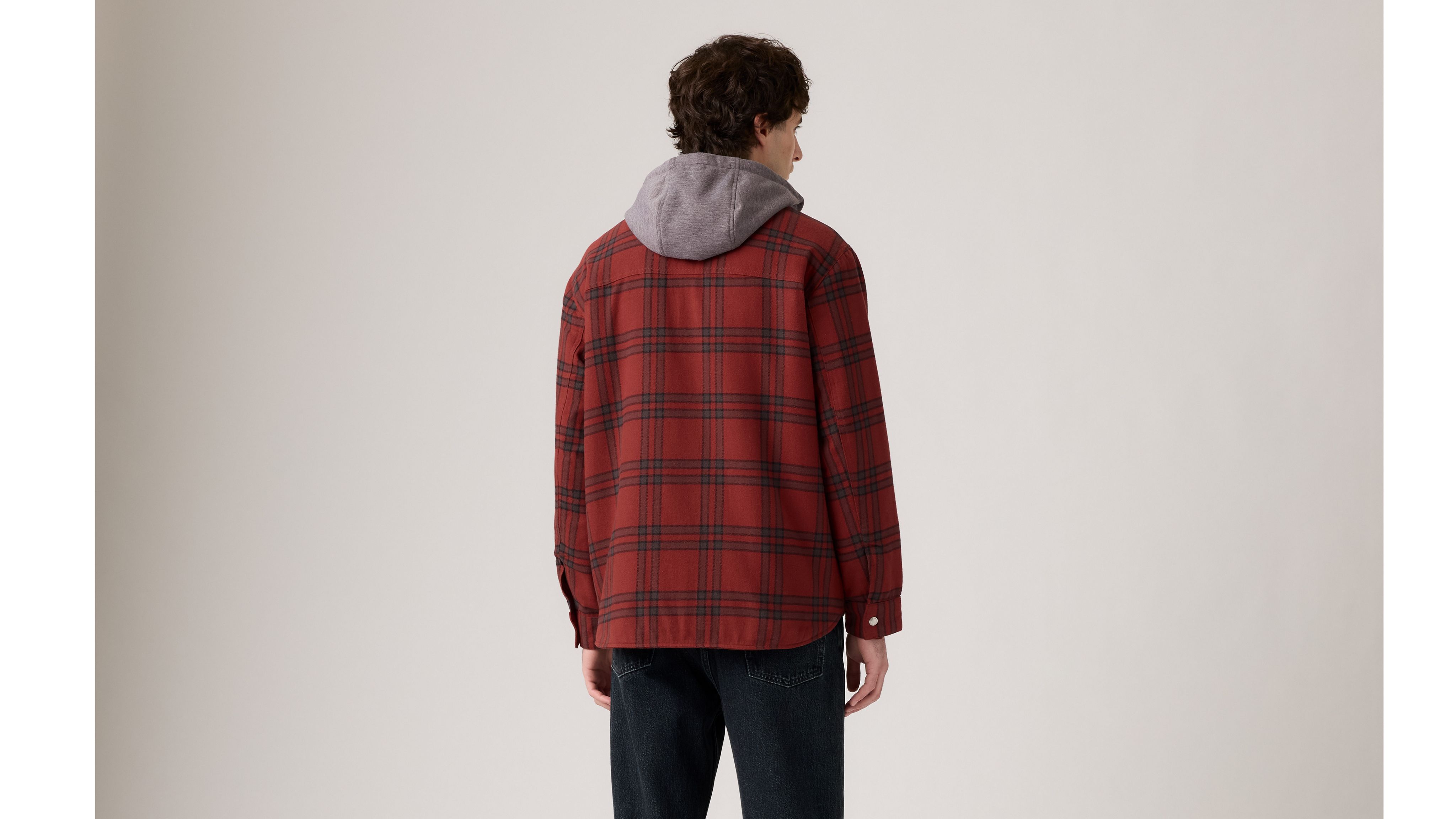 Фланелевая куртка Francisco Sherpa Levi's, Colt Plaid Russet Bracken - Brown — фото 3