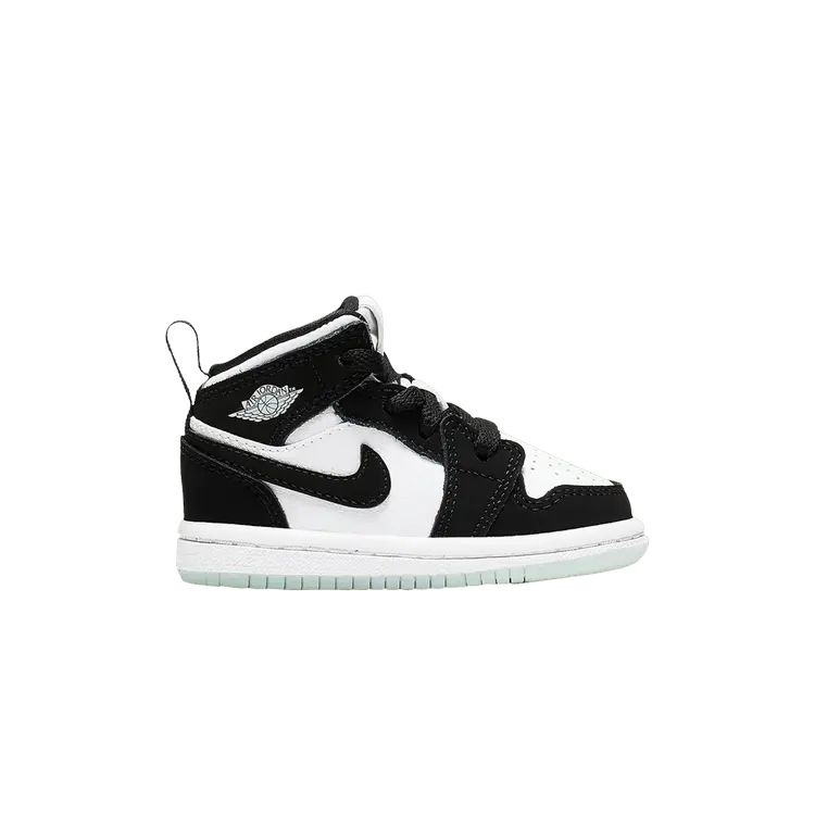 

Кроссовки Air Jordan 1 Mid SE TD 'Glow in the Dark Panda', черный