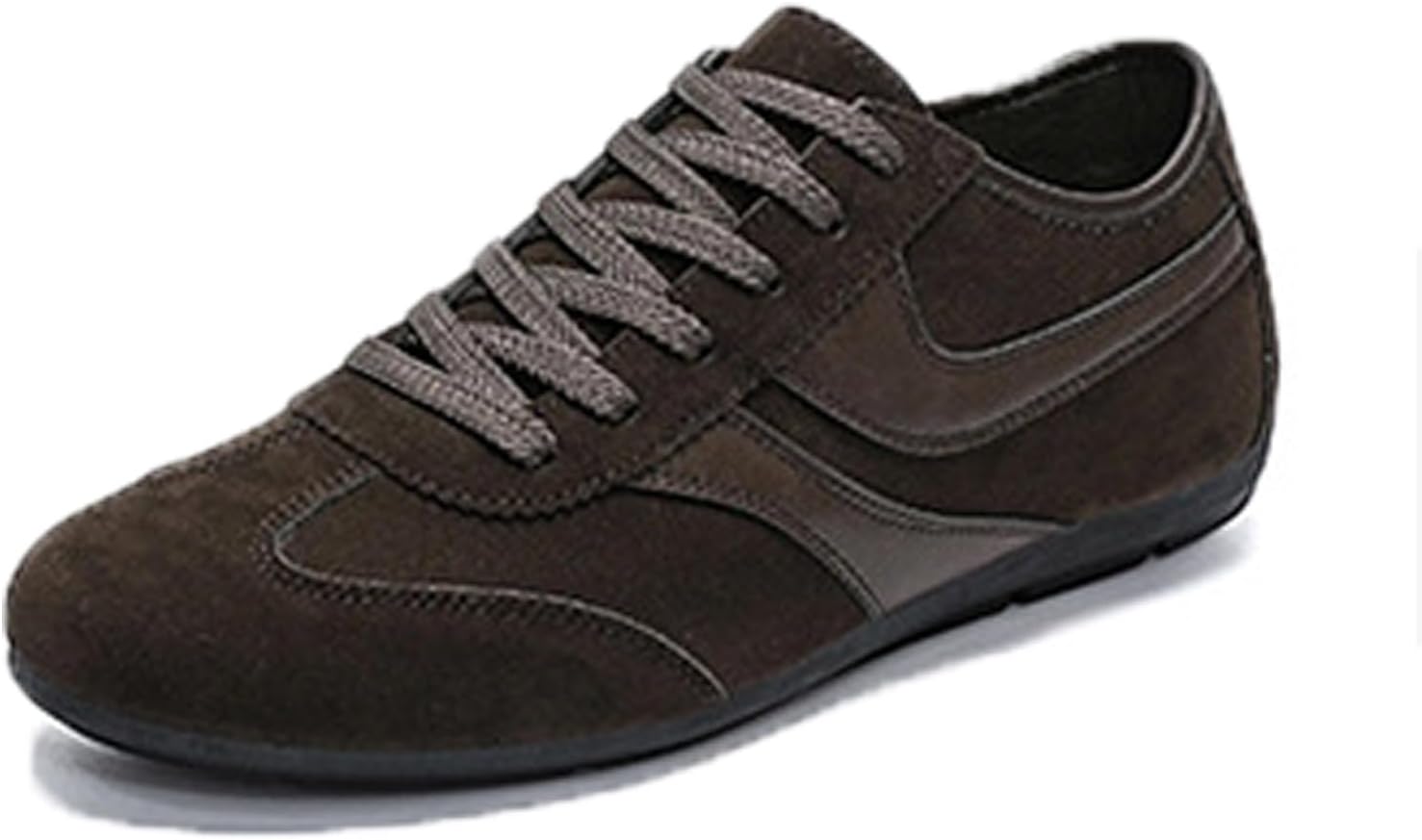 

Мужские модные кроссовки широкого размера, повседневные кроссовки из натуральной кожи, легкие и удобные кроссовки на шнуровке, противоскользящие, для улицы и работы Houdbdol, кофейный