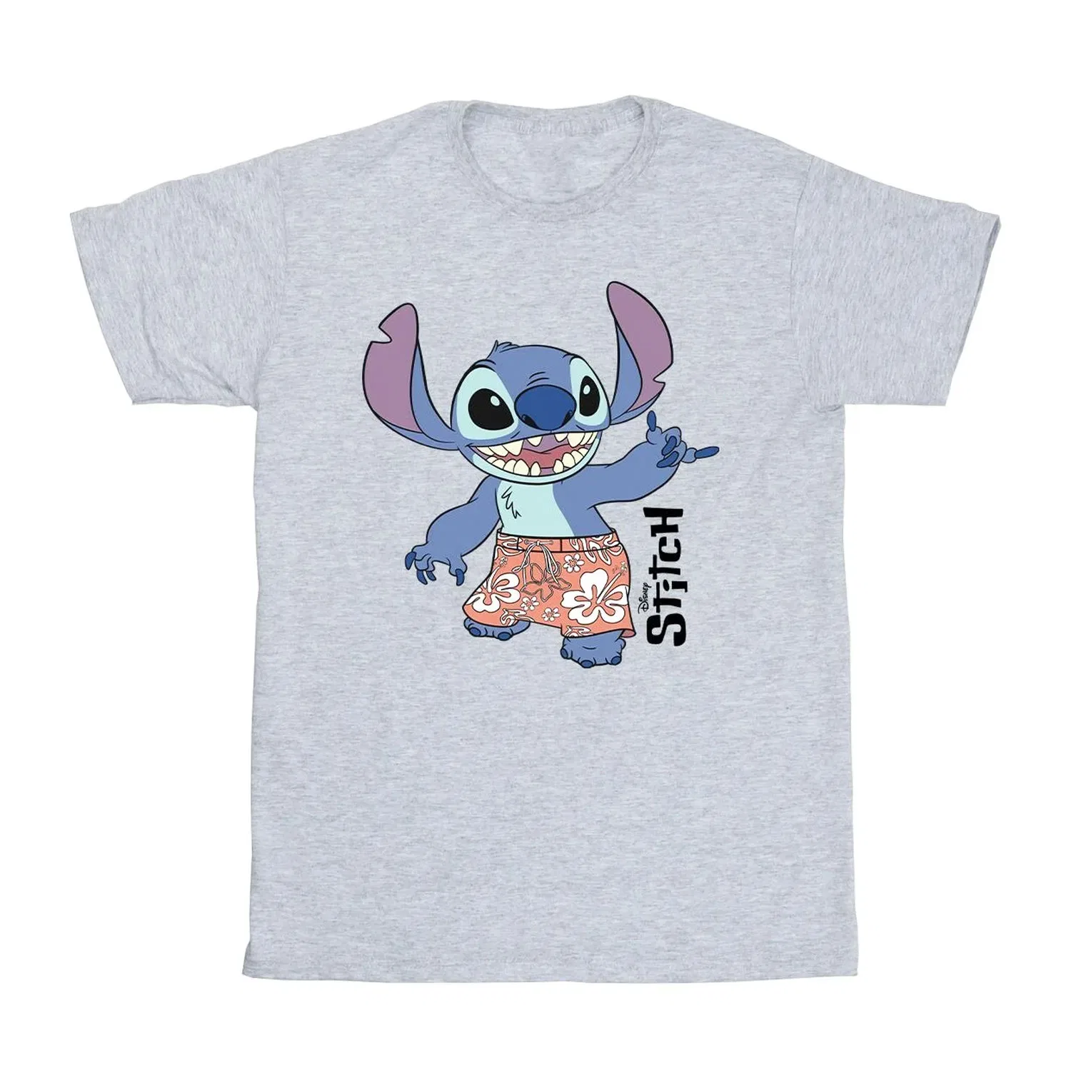 Футболка с принтом Lilo & Stitch Disney, серый — фото 3