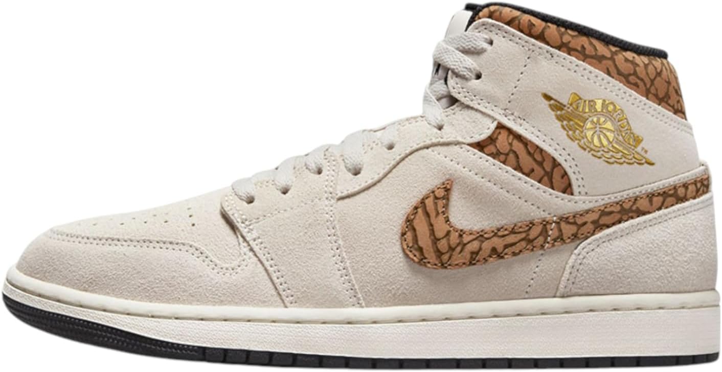 

Мужские кроссовки Nike Air Jordan 1 Mid SE, золотой