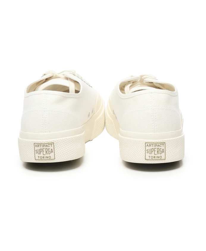 Кроссовки из парусины с резиновой подошвой Superga, бежевый — фото 3