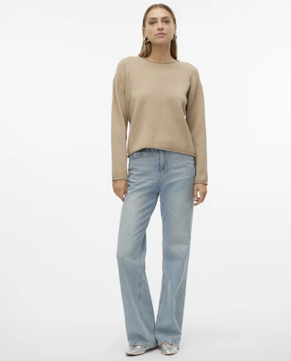 

Женский свитер прямой вязки Vero Moda, белый
