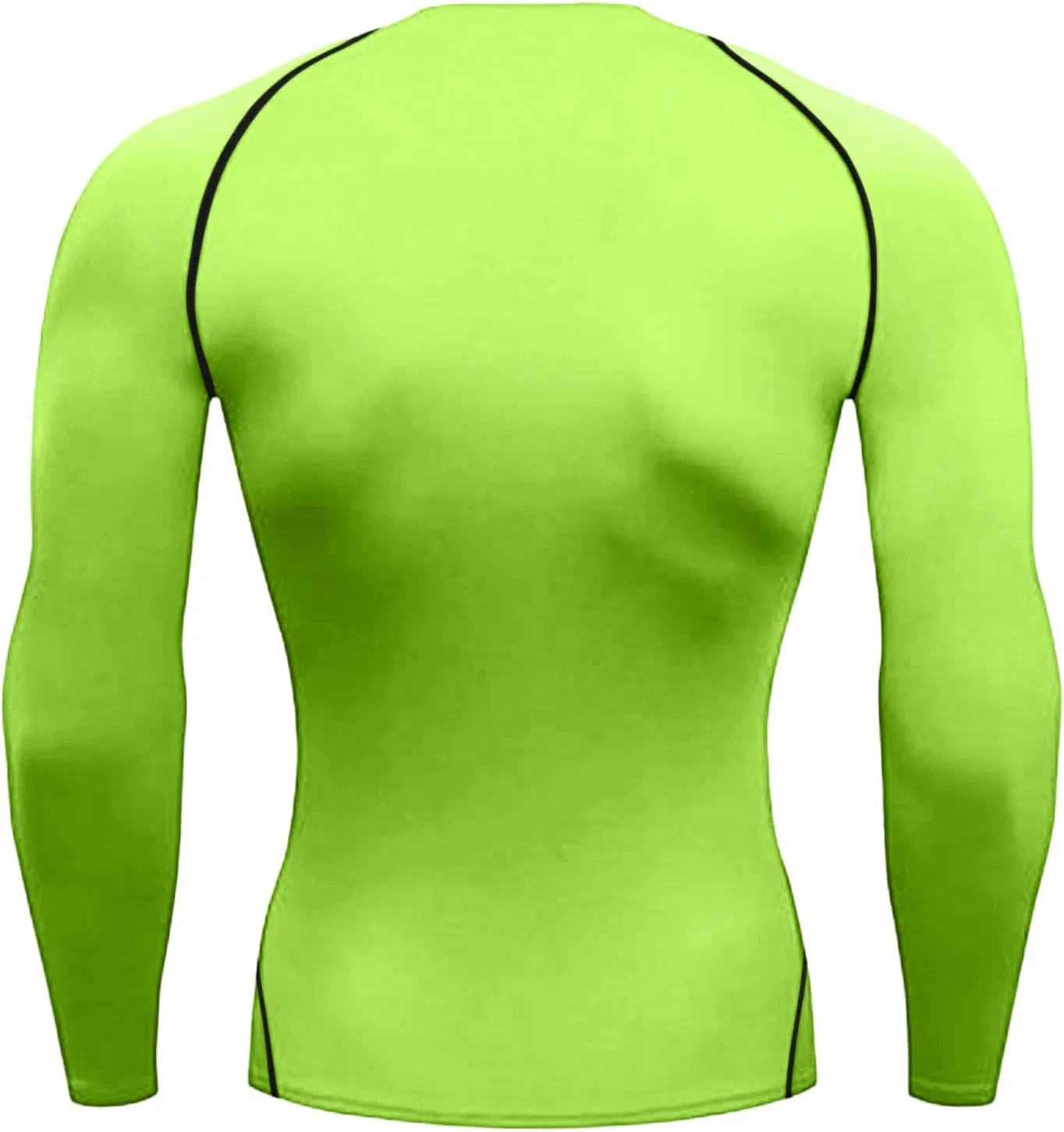 Мужская компрессионная футболка с длинным рукавом, Athletic Workout, Green — фото 3