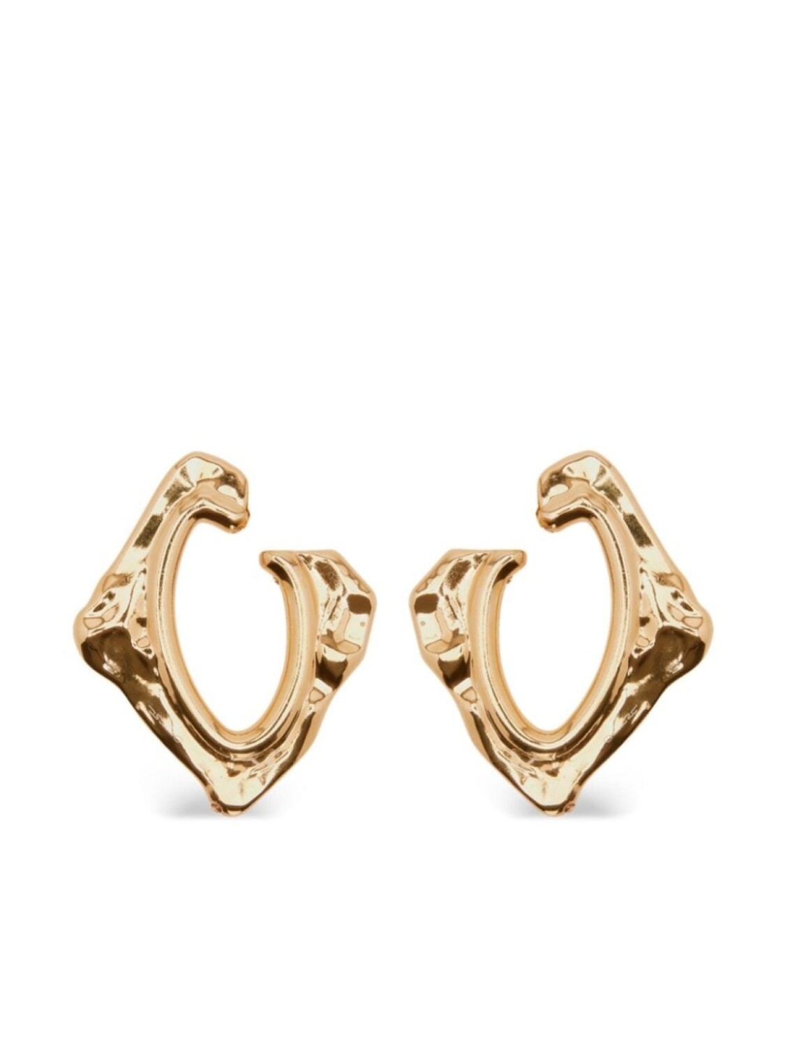 

Массивные серьги-кольца Abstract O Oscar de la Renta, золотой