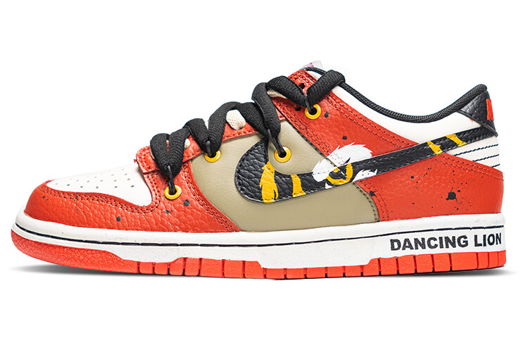 

Кроссовки Nike Dunk Skateboard Shoes Women's Low-Top Orange