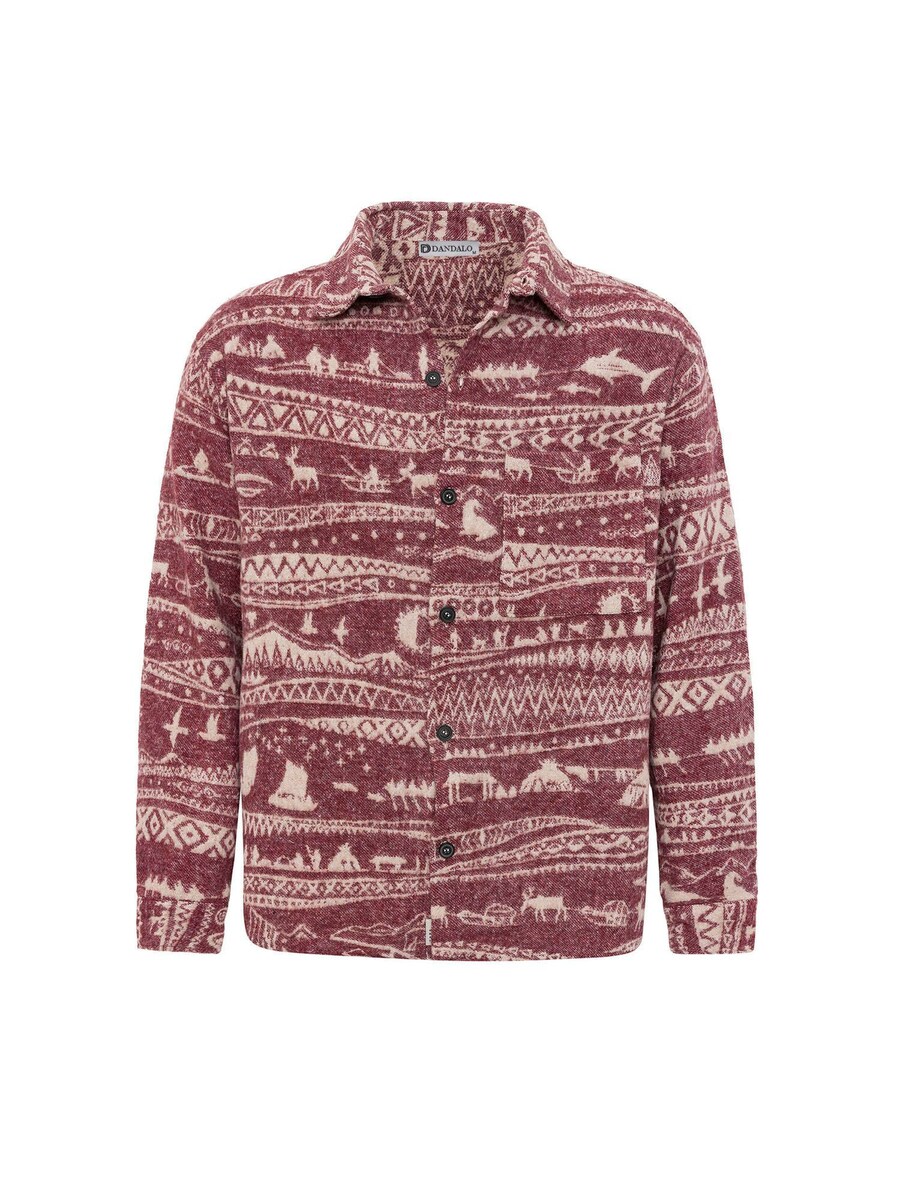 

Рубашка на пуговицах Comfort fit Dandalo Daniel, бордовый