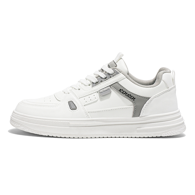 

Износостойкие, нескользящие, низкие мужские кроссовки RENBEN, White Gray