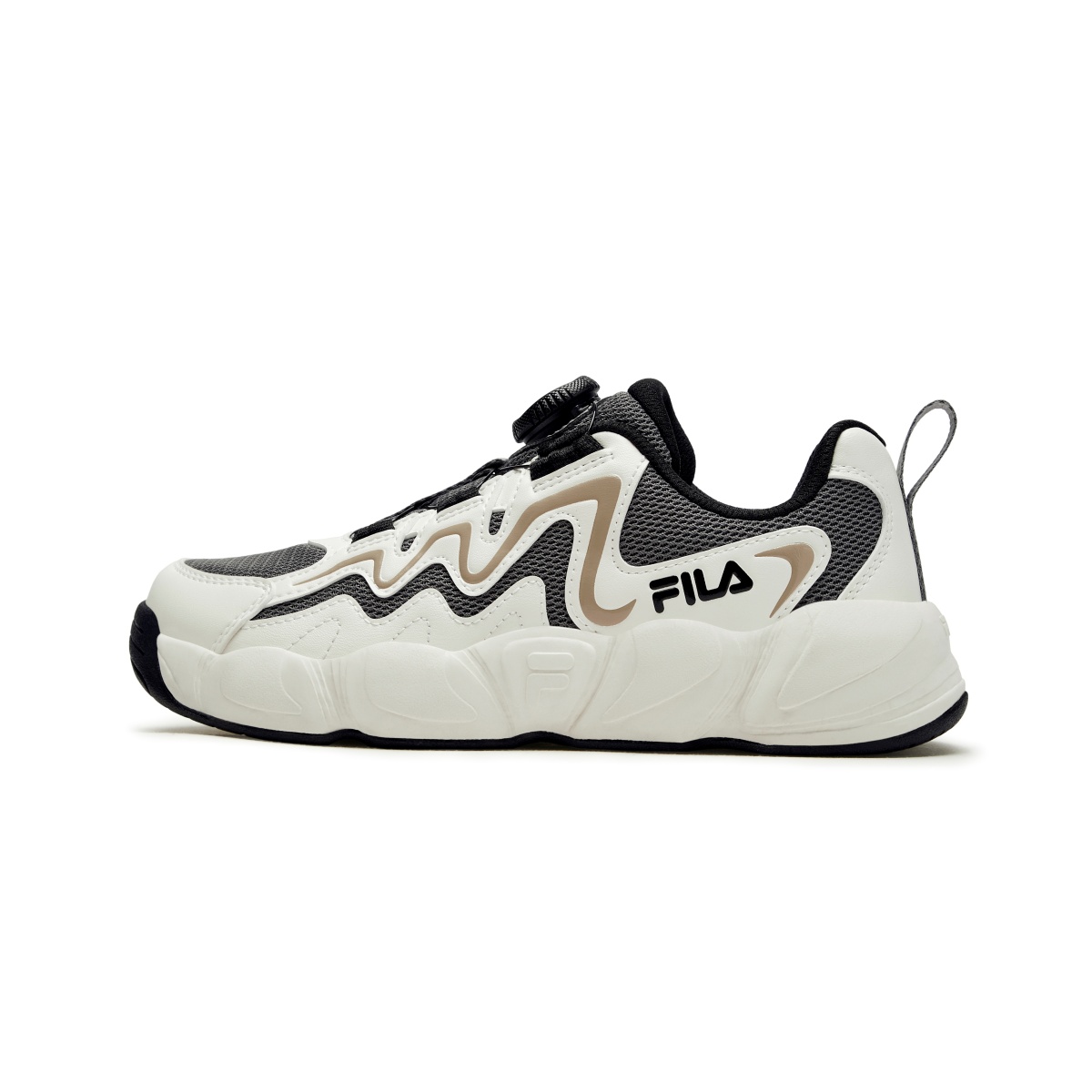 

FILA KIDS Баскетбольные кроссовки Heritage FHT Lightweight Shock Absorbers Low Top для детей, цвет дымчато-серый/молочно-белый, для подростков