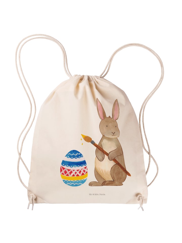 

Mr. & Mrs. Panda Спортивный рюкзак, кролик, яйца, картина, без слов, кремового цвета