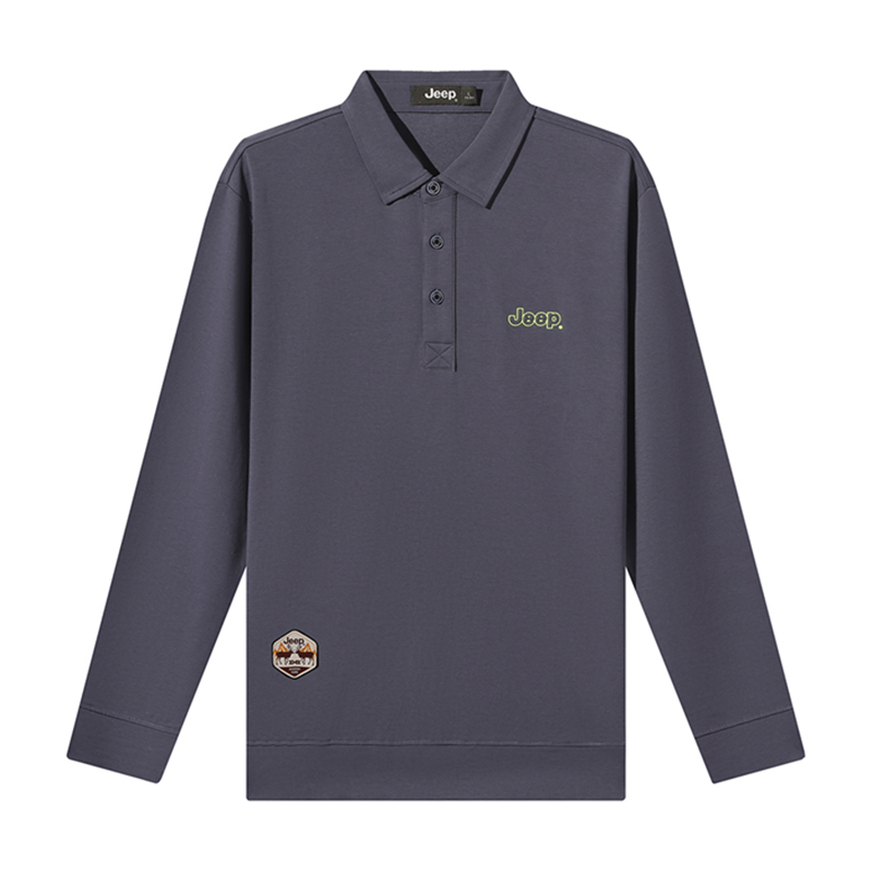 

Свитшот Unisex Lapel Moderate Regular Jeep, серый синий