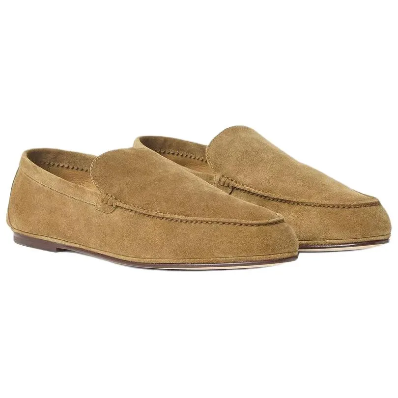 Loro Piana Летние кожаные туфли Anton Walk Casual для мужчин, коричневые — фото 4