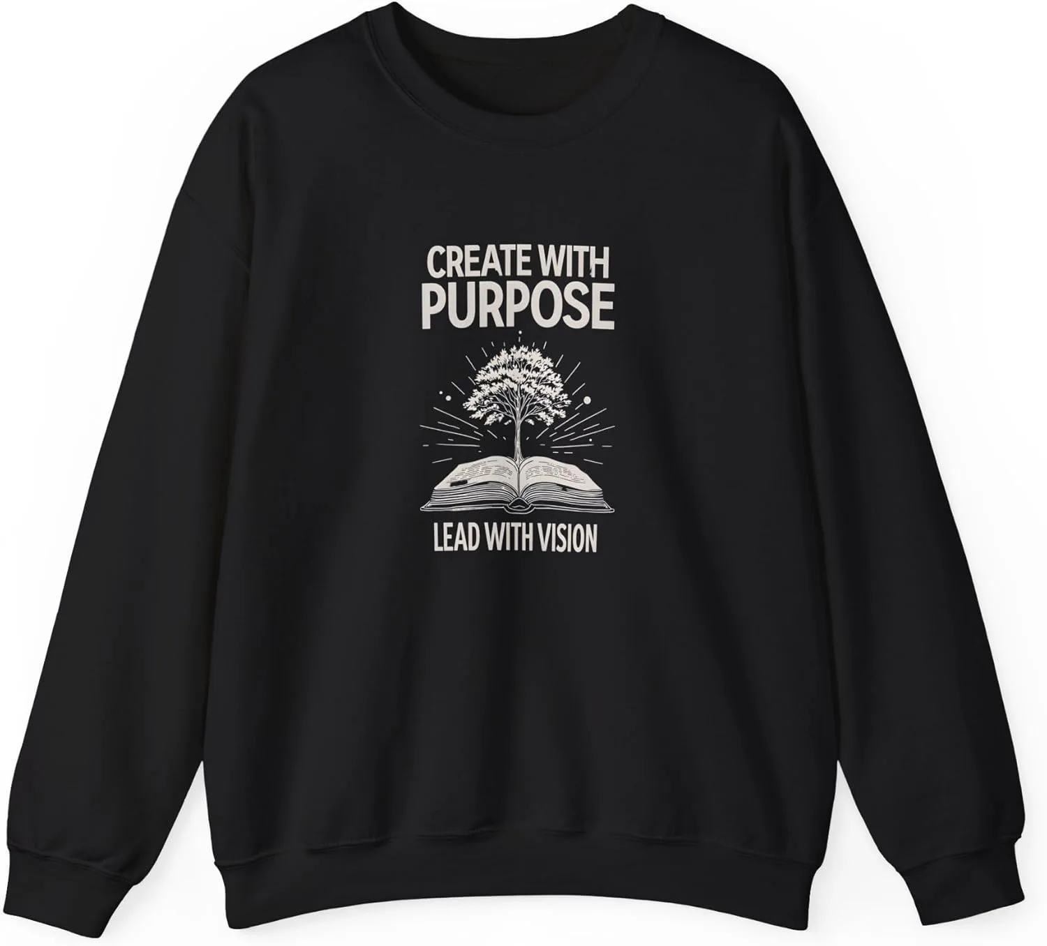 

Свитшот с принтом "Create With Purpose Lead With Vision" Good Vibes Alpha